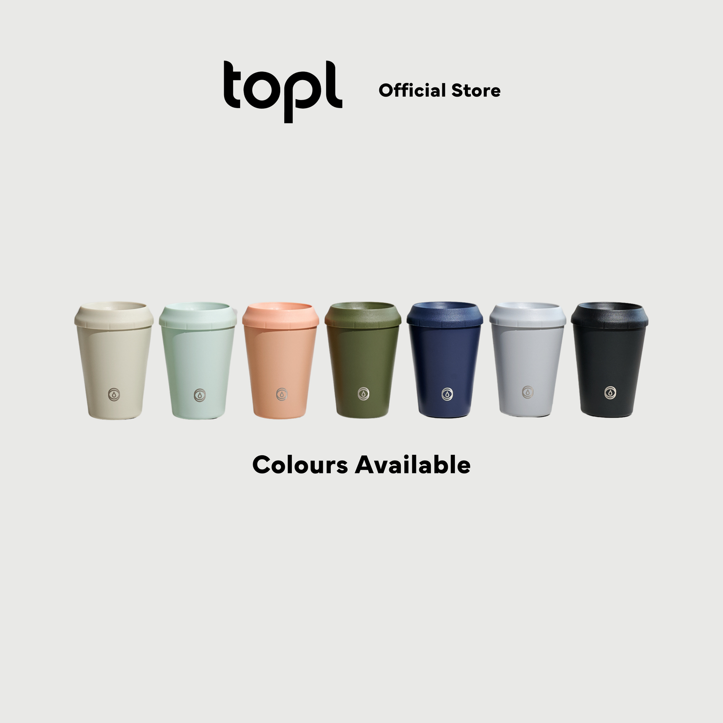 topl® STROLL Coffee Cup CHARCOAL