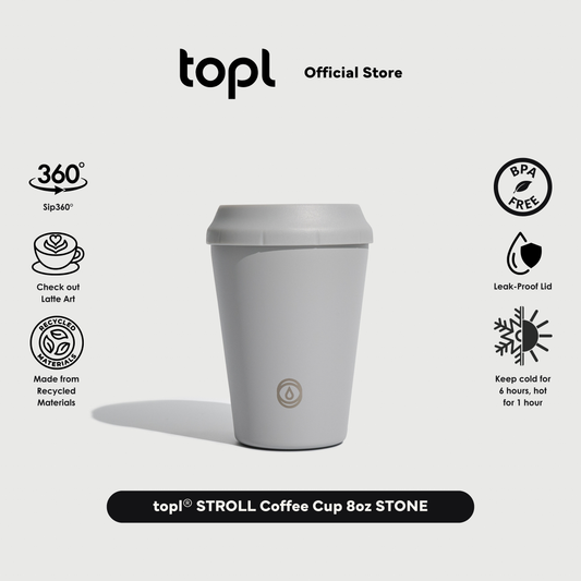 topl® STROLL Coffee Cup STONE