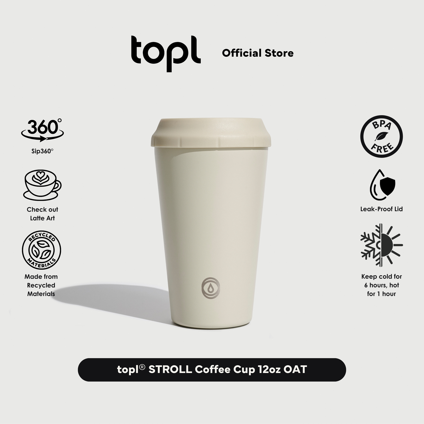 topl® STROLL Coffee Cup OAT