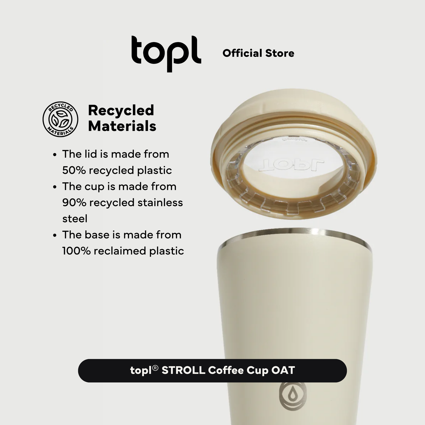 topl® STROLL Coffee Cup OAT